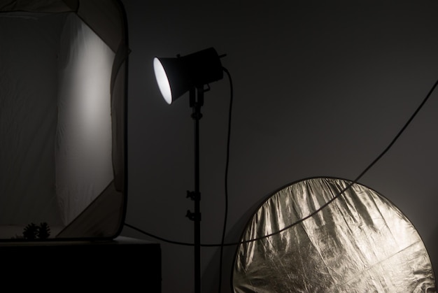 Professional color grading suite with calibrated monitors